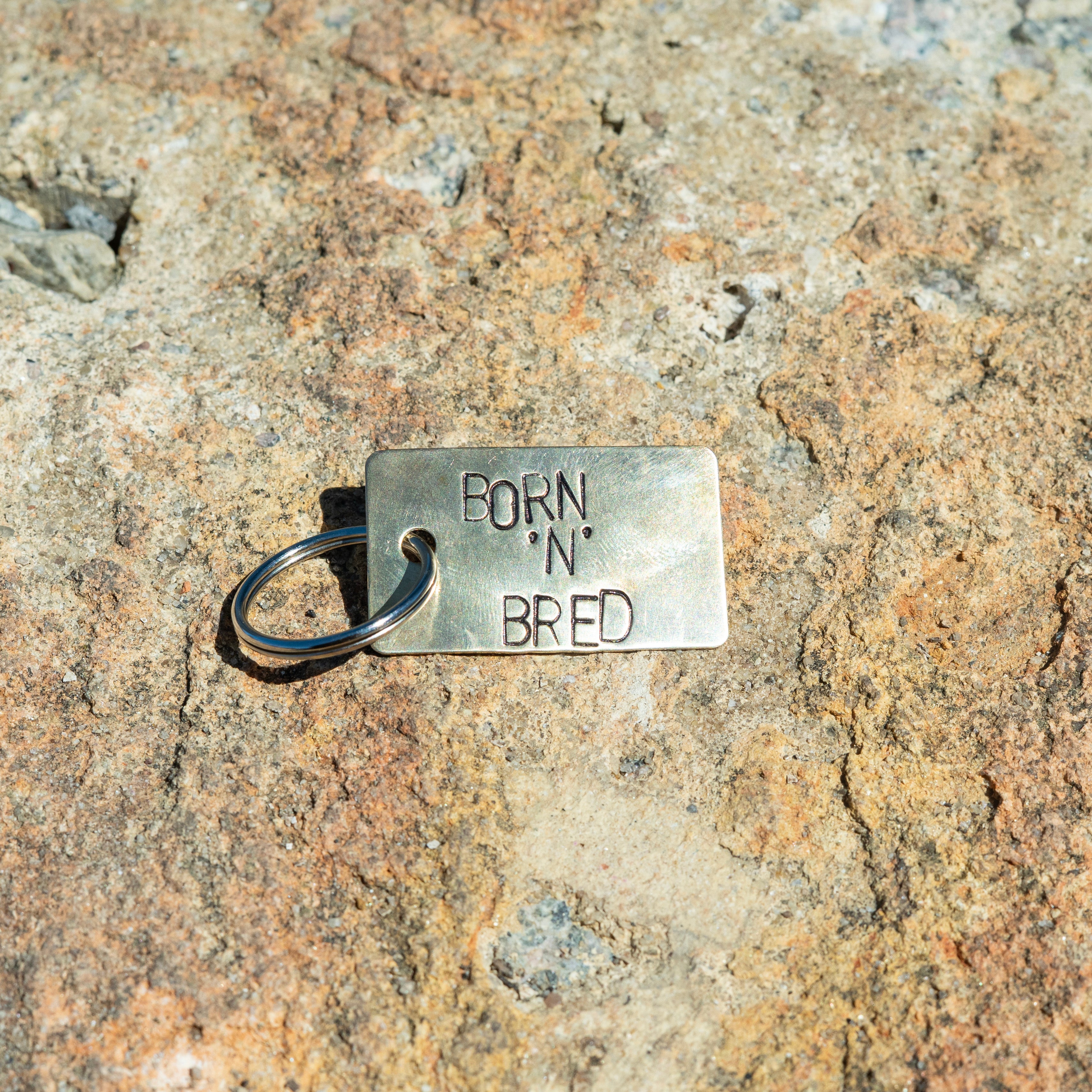 Hand Stamped Grown Folks Keychain