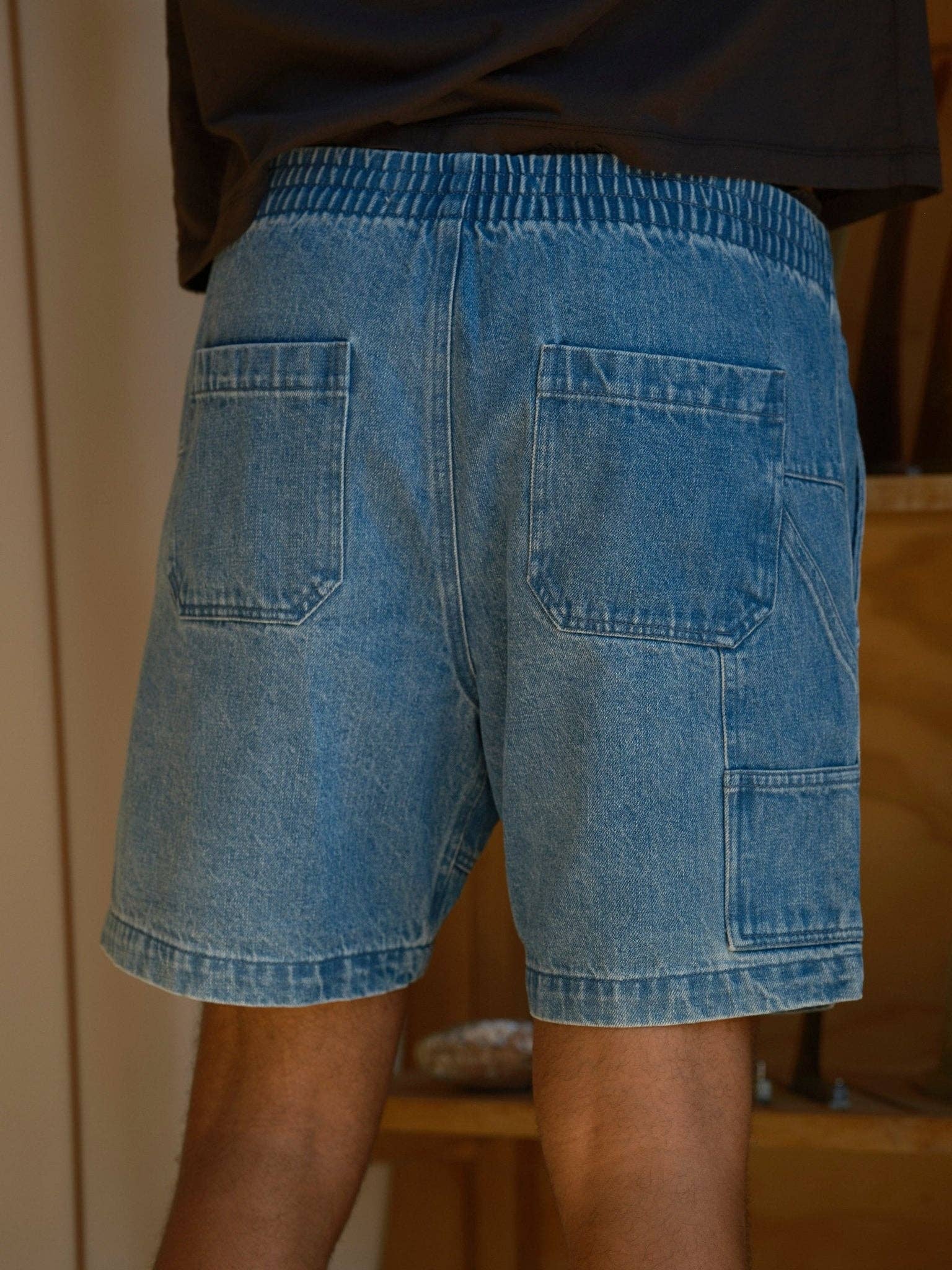Pinnacle Shorts: Indigo Denim