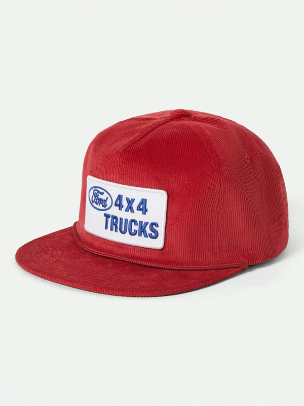 Brixton Ford 4x4 HP Snapback: Candy Apple Red