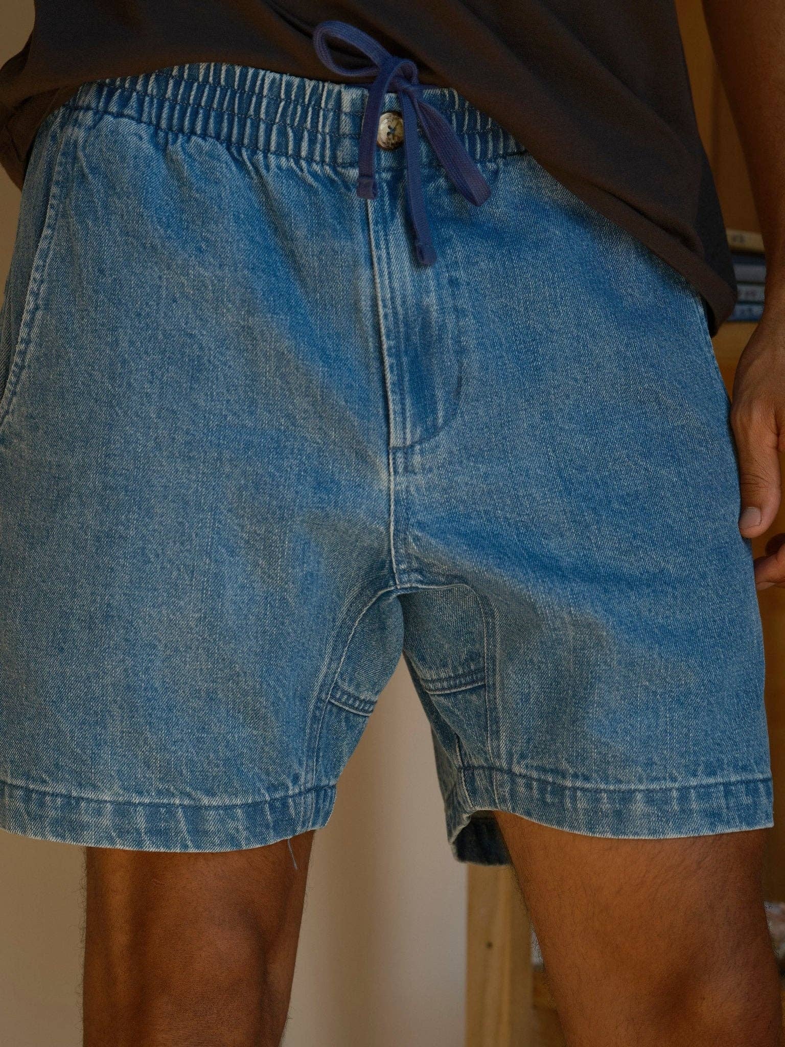 Pinnacle Shorts: Indigo Denim