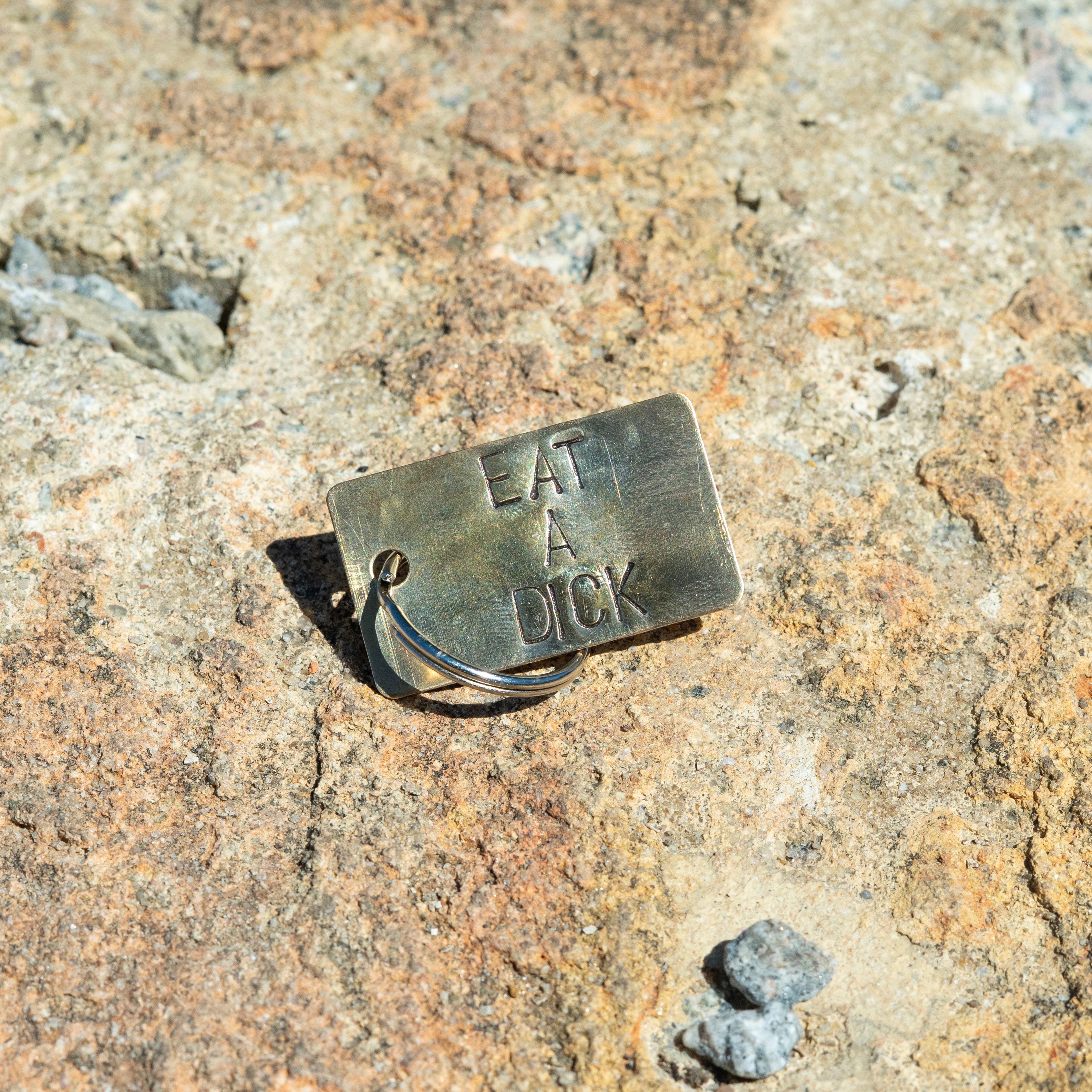 Hand Stamped Grown Folks Keychain