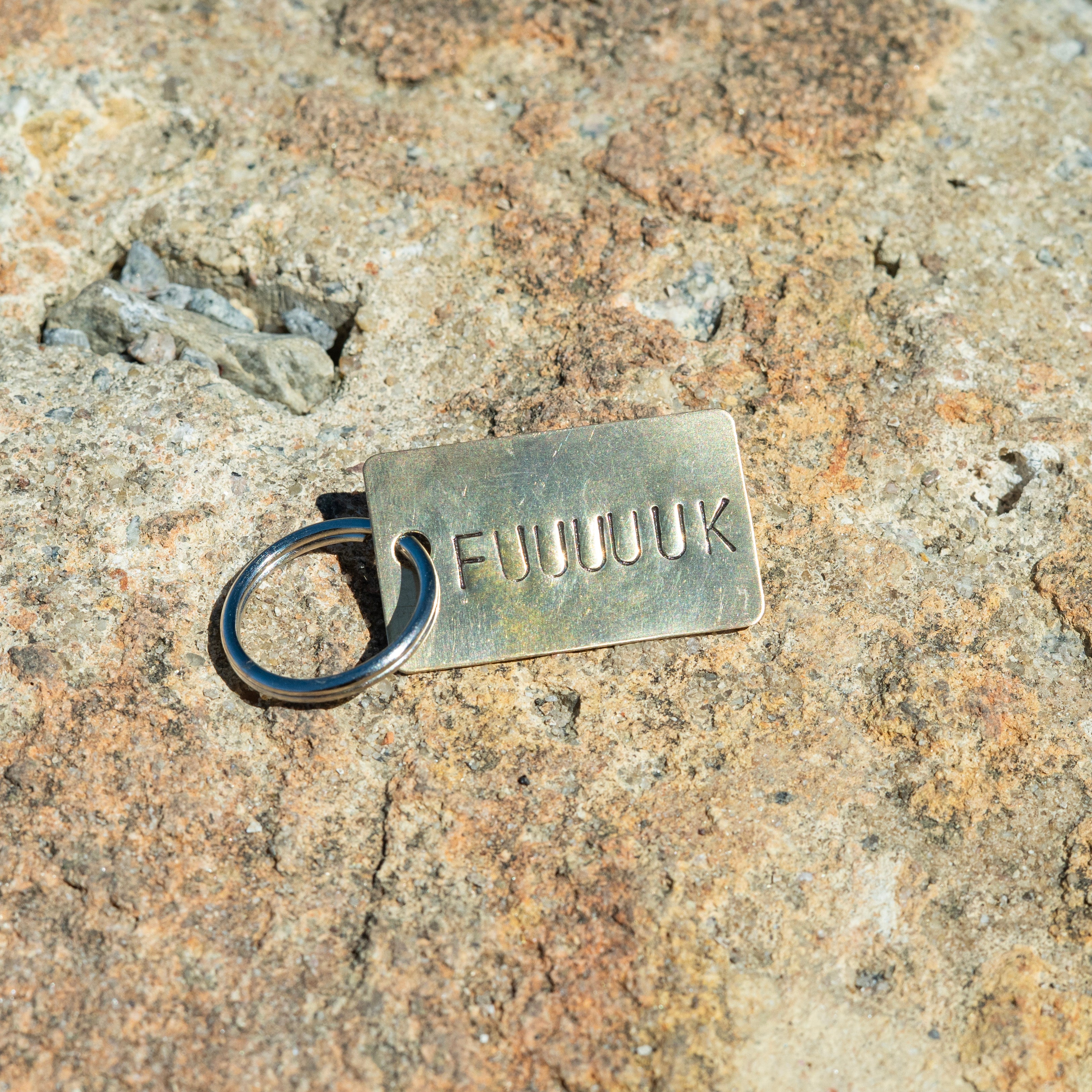 Hand Stamped Grown Folks Keychain