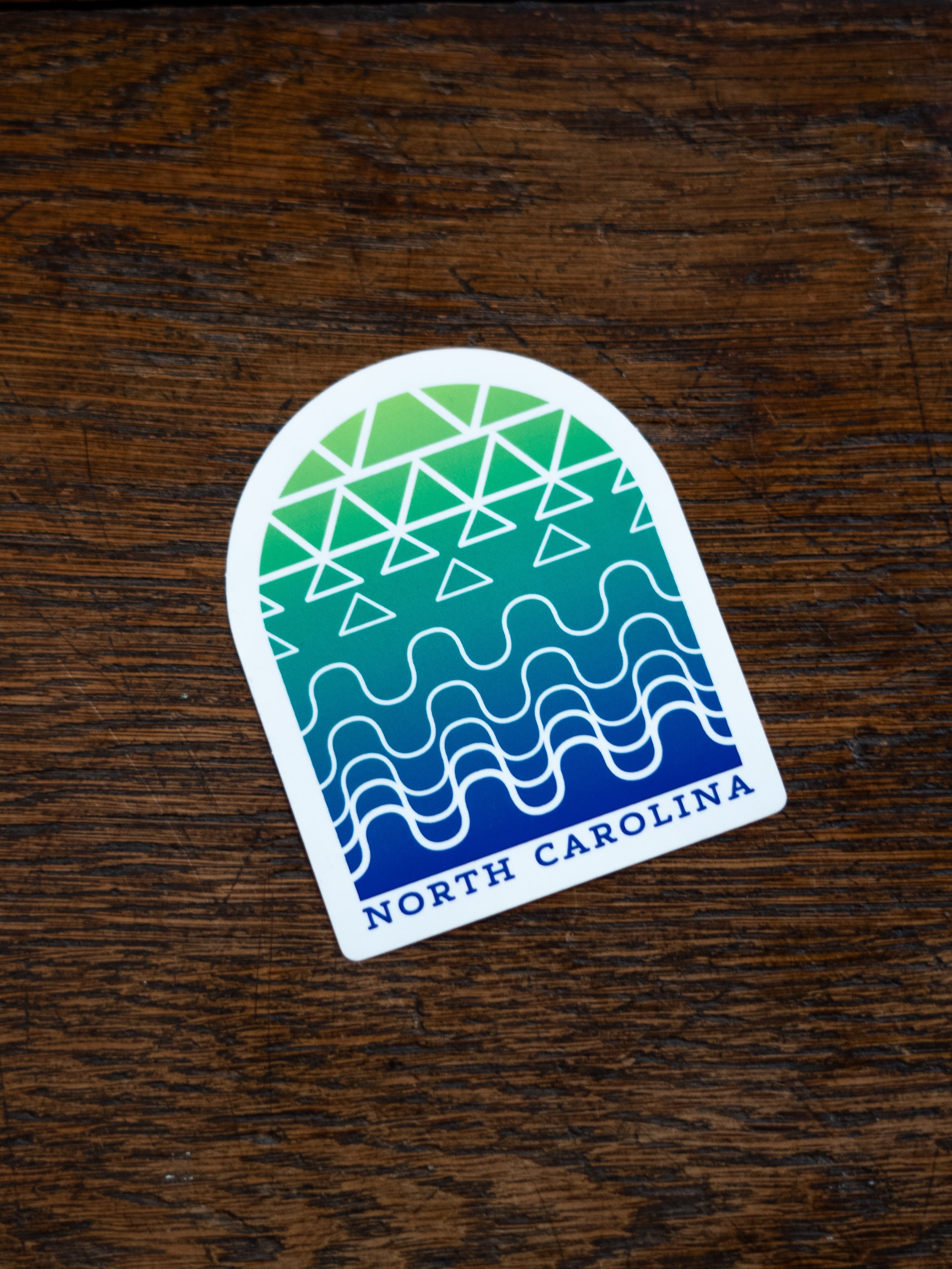 North Carolina Topo Gradient Sticker