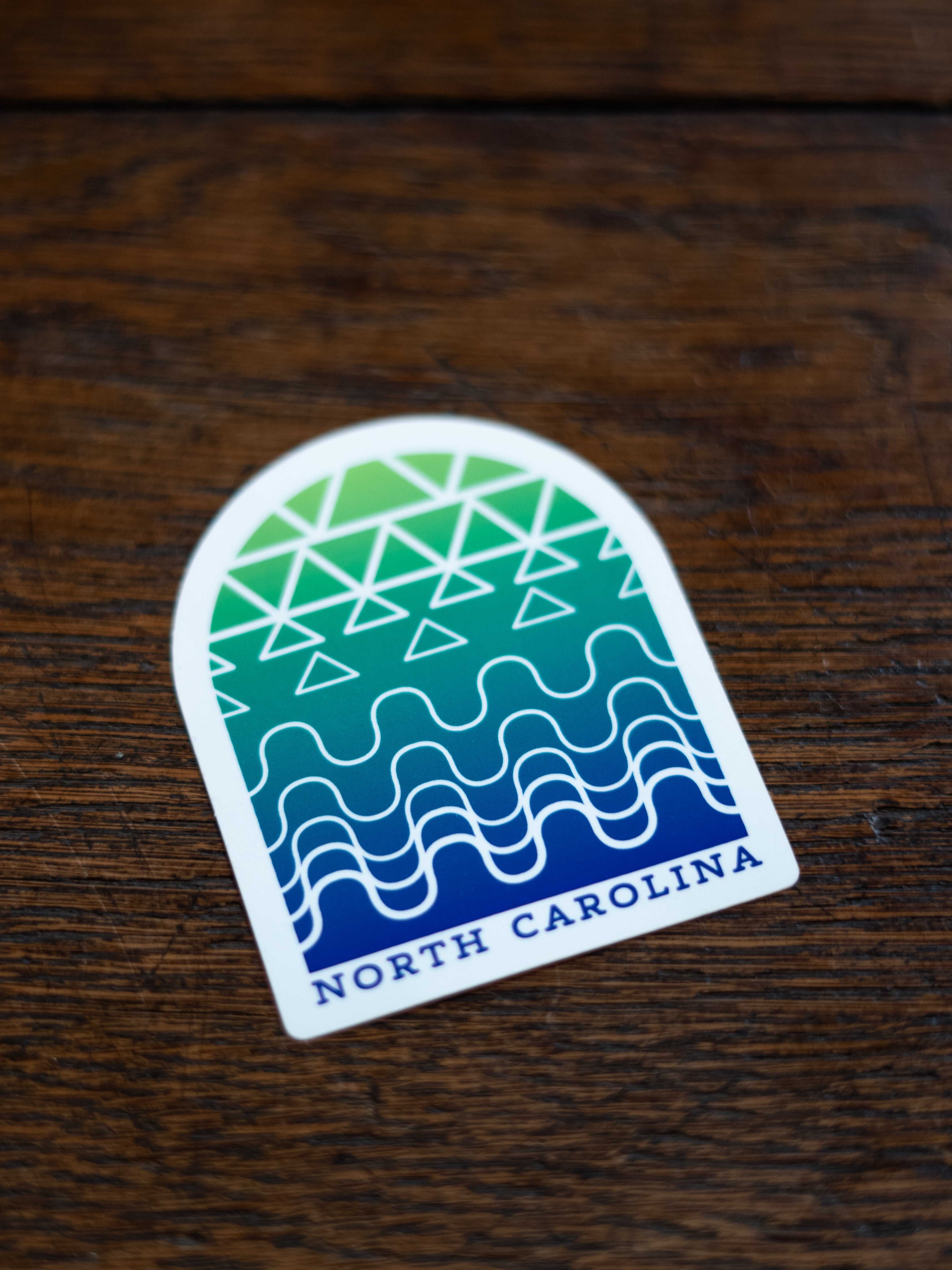 North Carolina Topo Gradient Sticker