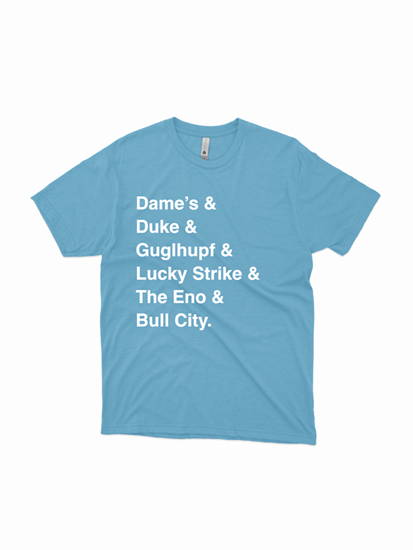 Durham List Tee: Ocean Blue