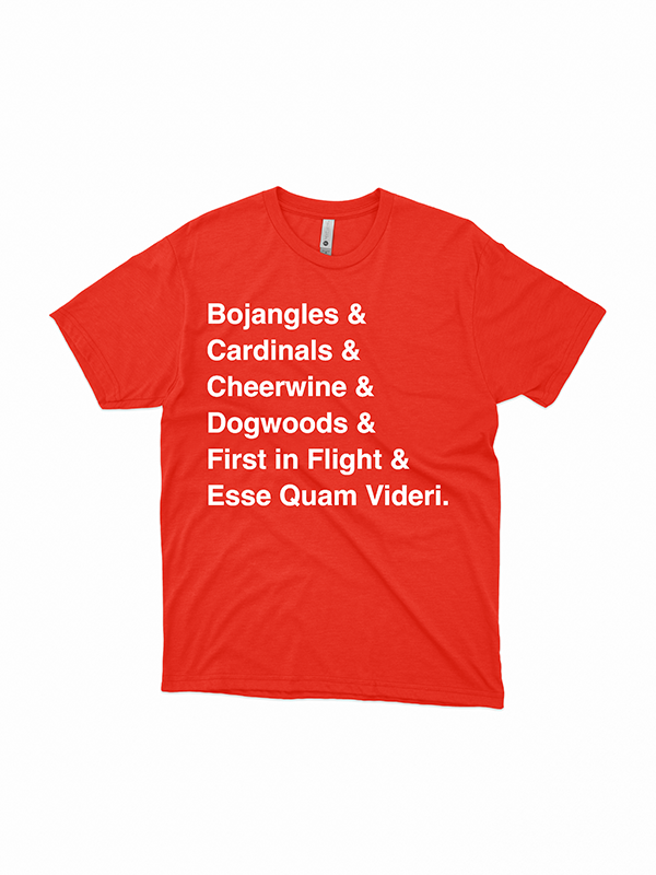 NC List Tee: Cardinal Red