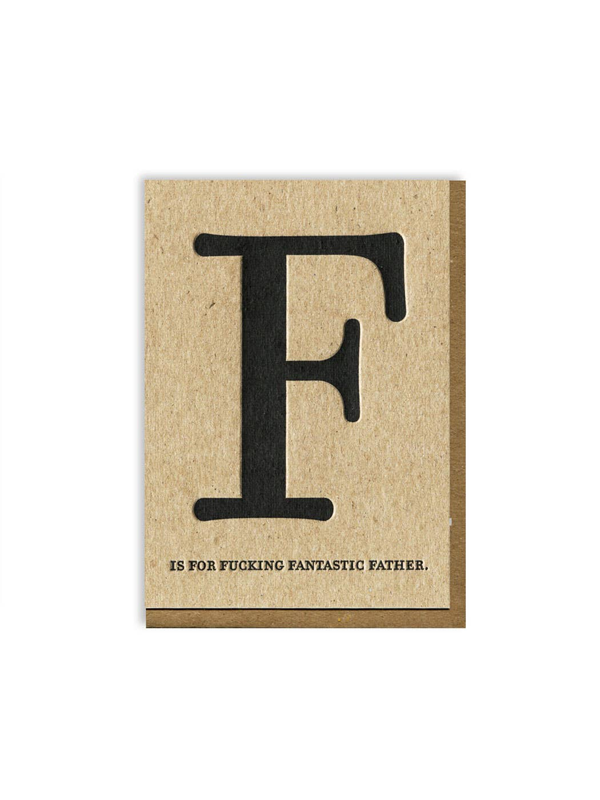 F is for Father Card