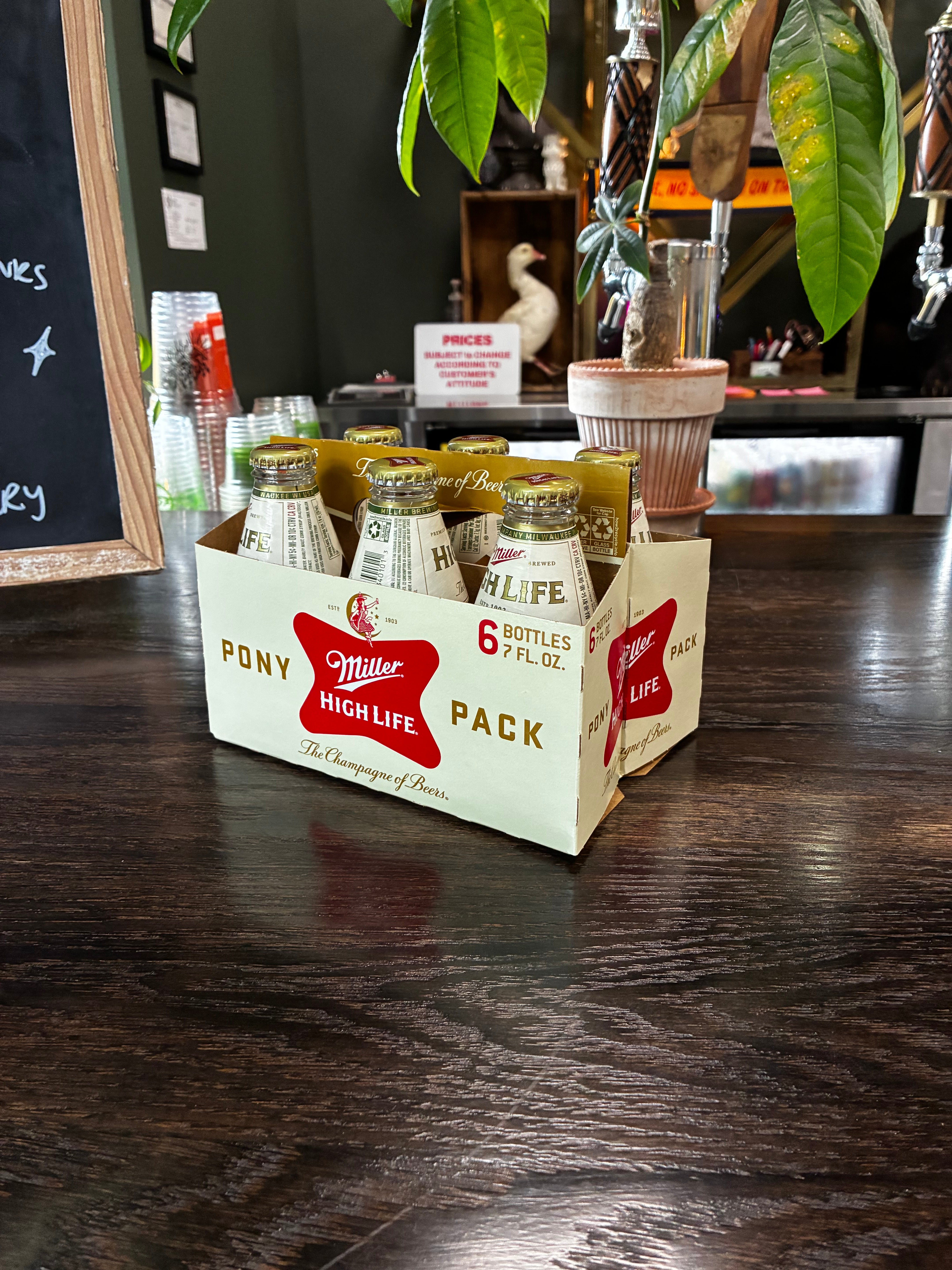 Miller: High Life Pony Bottle (6-Pack)