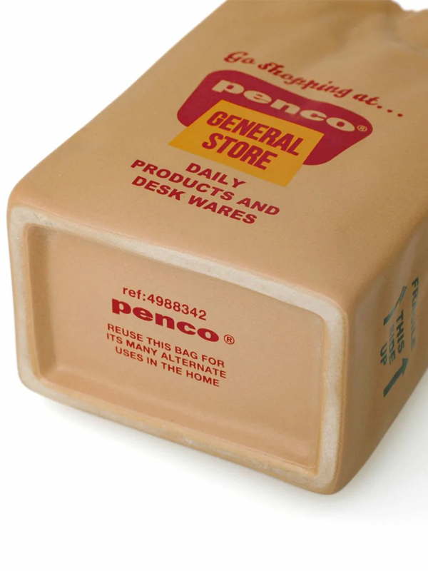 Porcelain Brown Bag Pen Holder