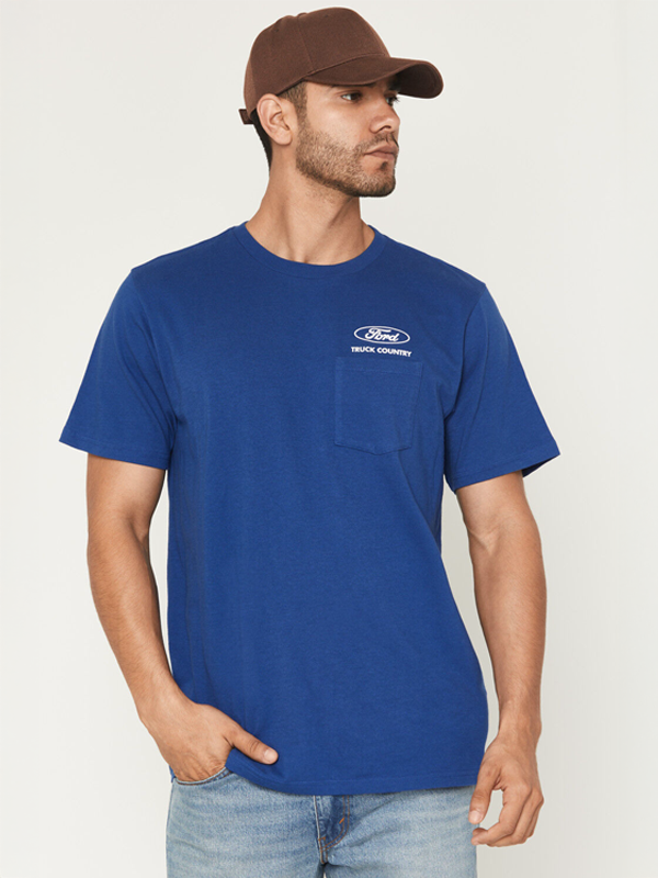 Ford Truck Country Pocket Tee: Ford Blue