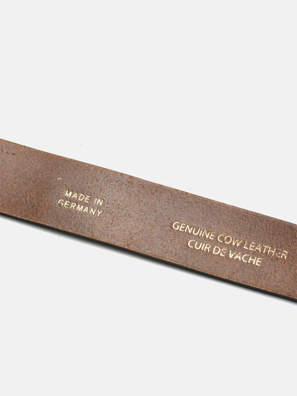 Tan Leather with Brass Buckle Belt