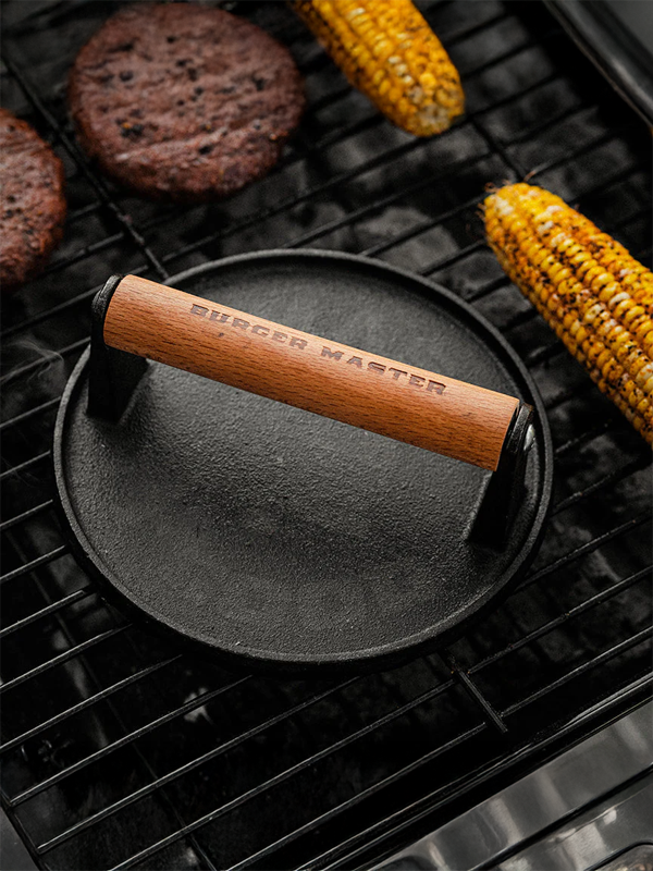Burger Master Cast Iron Grill Press