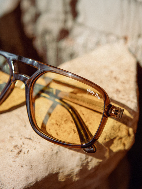 Smokey Bear x CAMP Glacier Sunglasses: Moss, Polarized Yellow