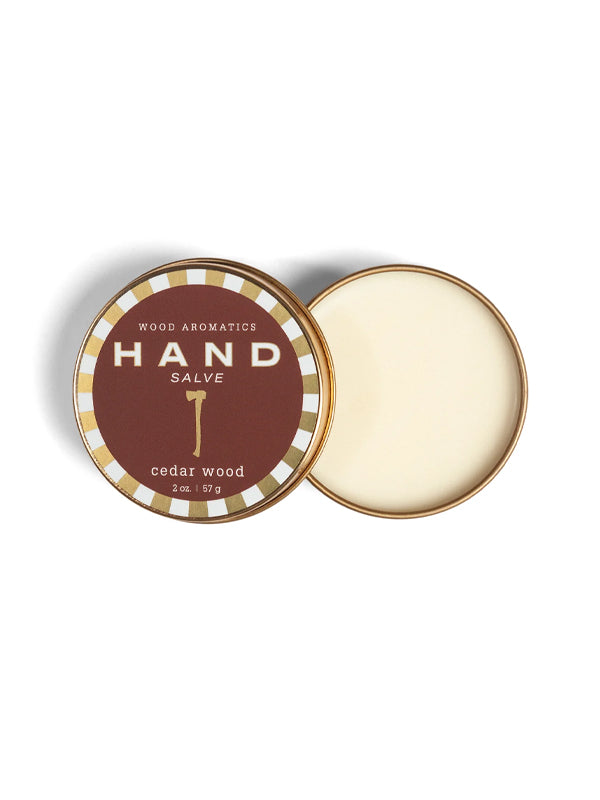 Nourishing hand salve infused with the warm, earthy scent of cedarwood, providing deep hydration and protection for dry skin.