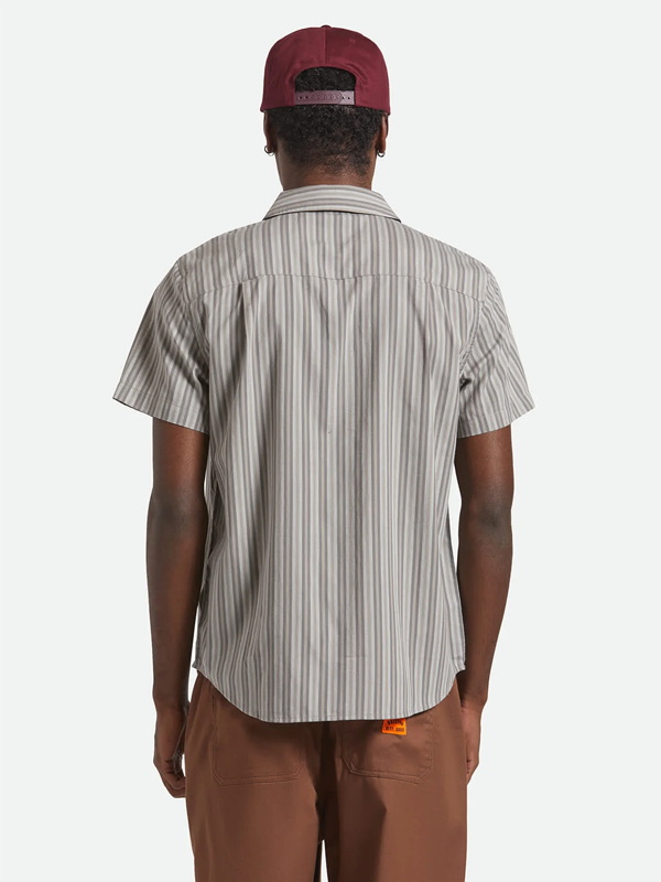 Charter Stripe Shirt: Charcoal Grey