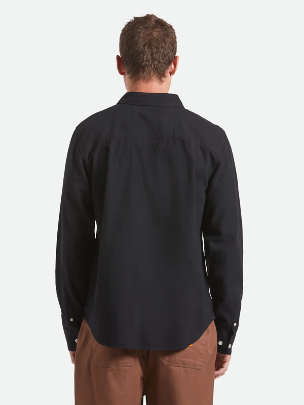 Charter Long Sleeve Shirt: Black