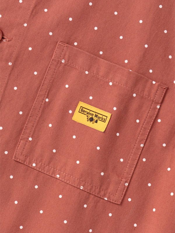 Polka Dot Easy Chef Shirt: Clay