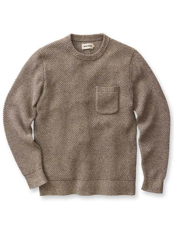 Crawford Crew Sweater: Coffee Twist