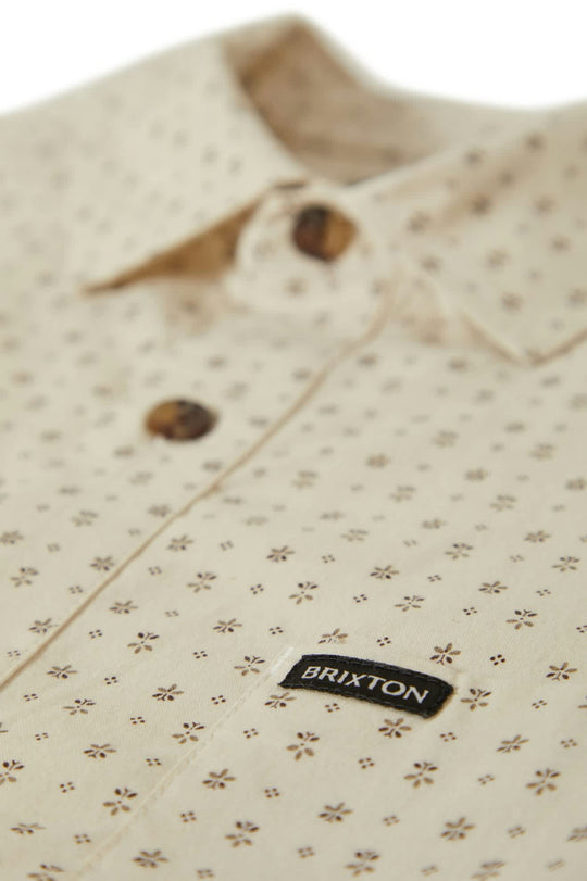 Charter Print S/S Woven Shirt: Cream/Painterly Floral (FINAL SALE)