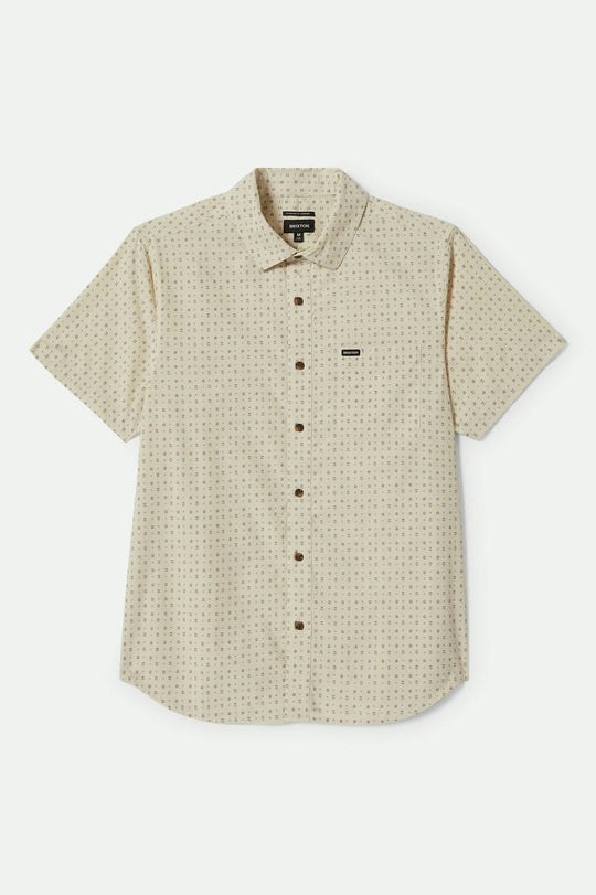 Charter Print S/S Woven Shirt: Cream/Painterly Floral (FINAL SALE)