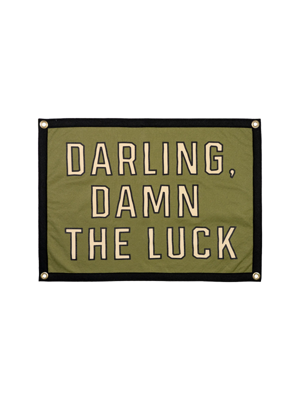 John Moreland x Oxford Pennant: Darling, Damn The Luck Camp Flag