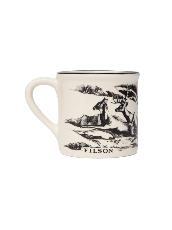 Stoneware Mug: Natural/Deer