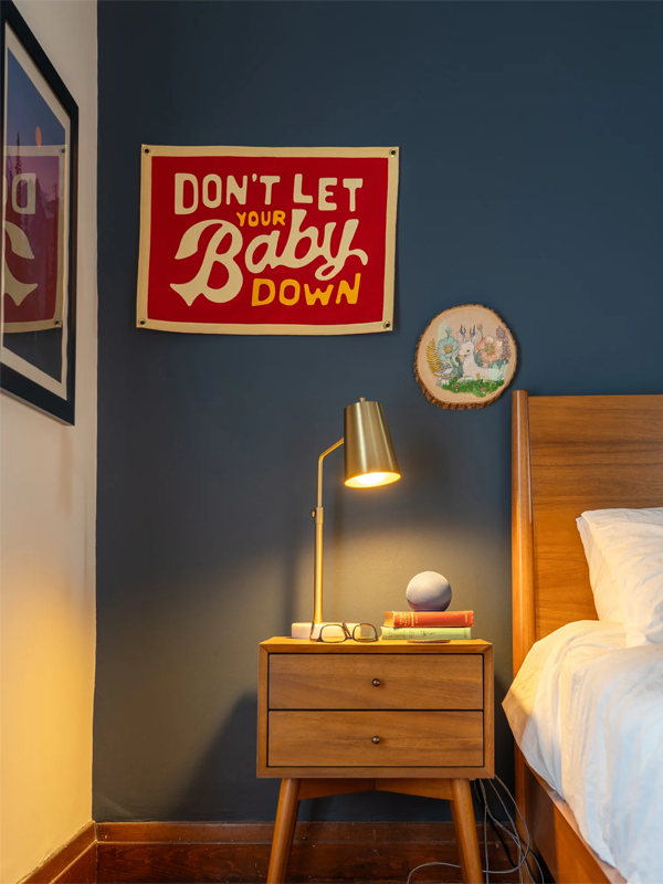 John Prine x Oxford Pennant: Don't Let Your Baby Down Camp Flag