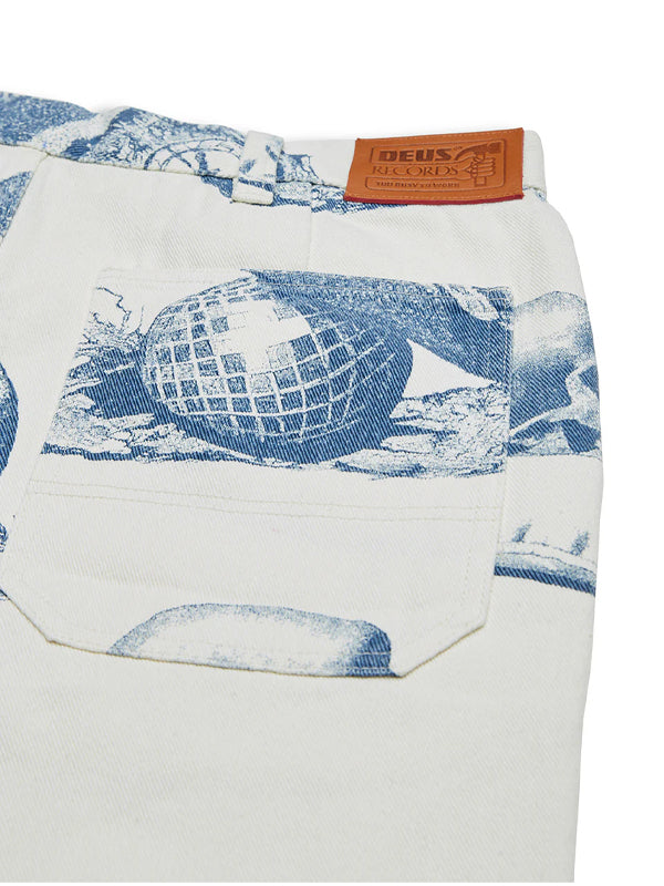 Dream Machine Pants in indigo, offering a comfortable and relaxed fit with a stylish, deep blue hue, perfect for casual wear or lounging.