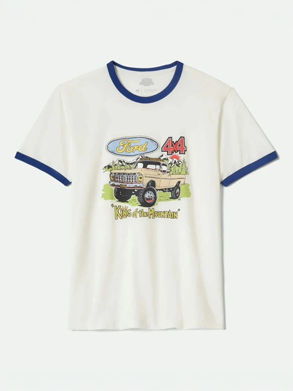 Ford King Of The Mountains Ring Tee - Wimbledon White