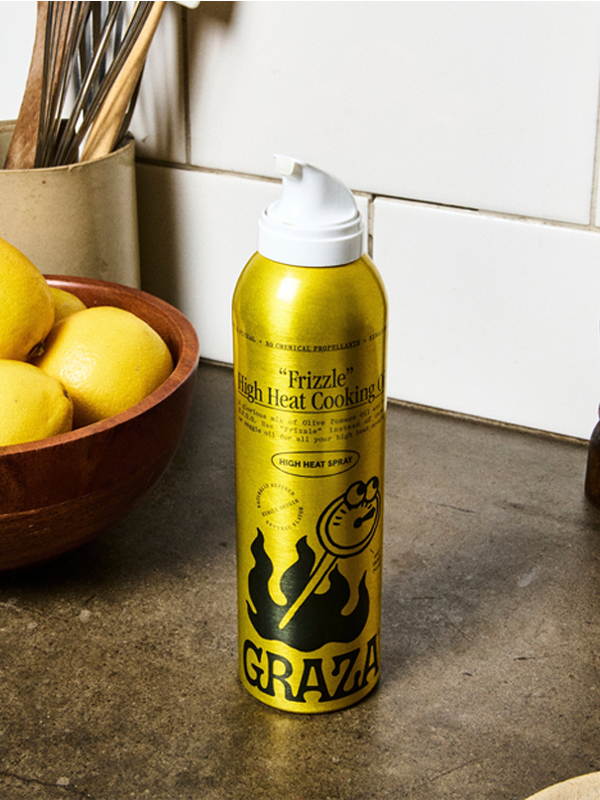 Frizzle Spray Can: Olive Pomace Oil and Extra Virgin Olive Oil (5 oz)