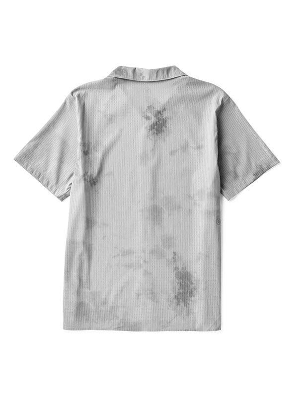 Bless Up Trail Button Up Shirt: Ghost Grey