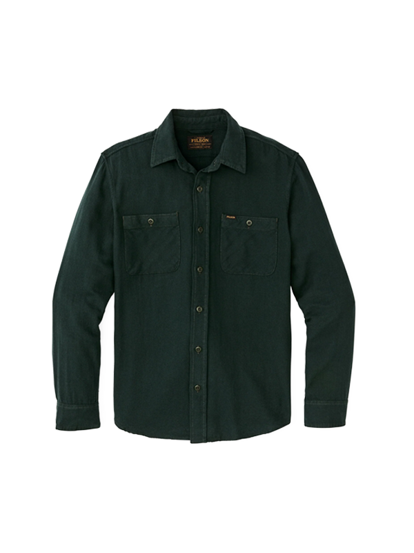 The Rangeland Flannel Shirt: Forest Green
