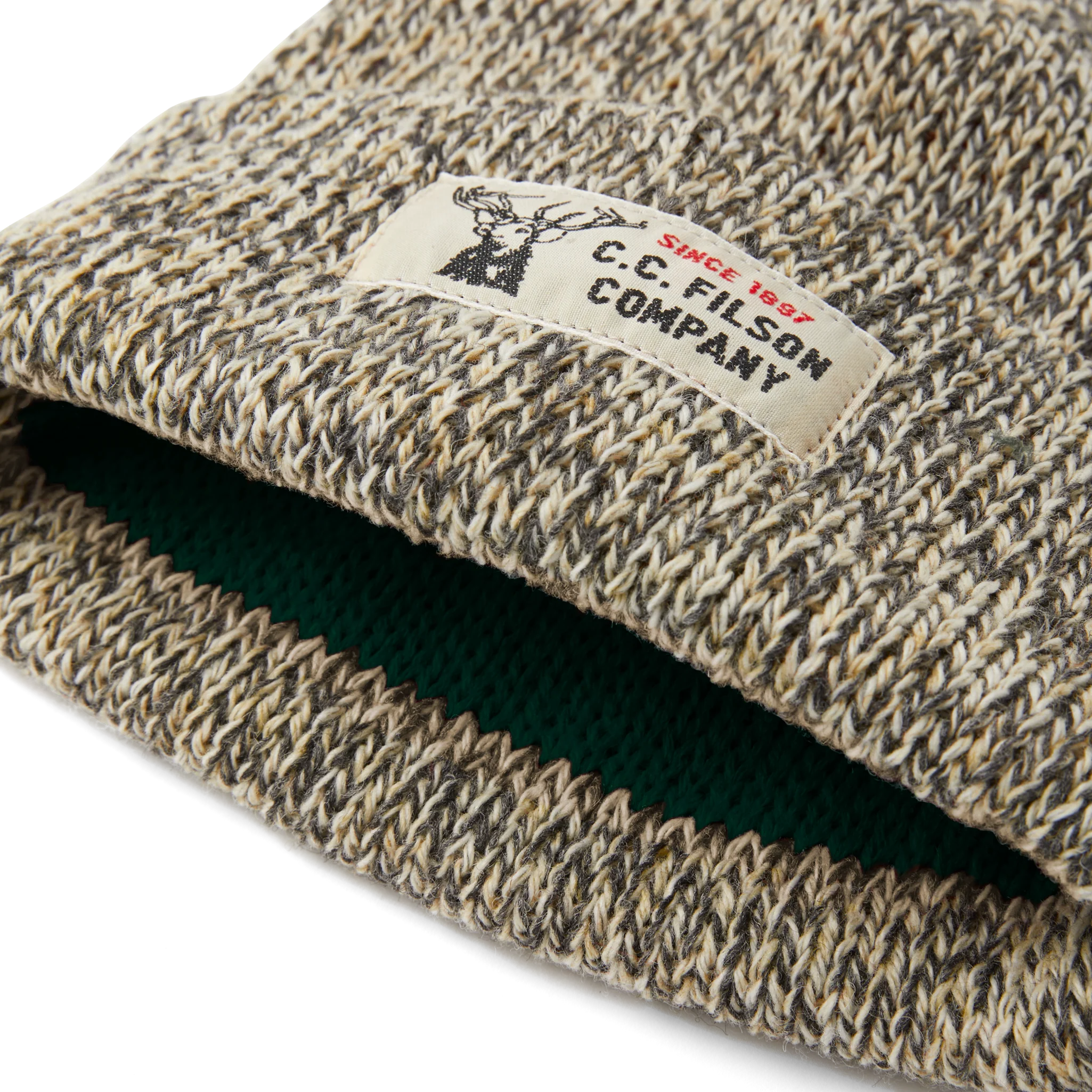 Lined Ragg Wool Beanie: Charcoal Heather