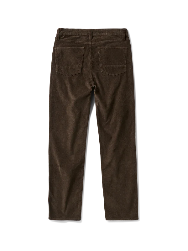 HWY 128 Cord Jeans: Dark Brown