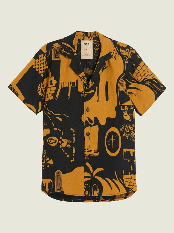 Krispy Night Cuba Linen Shirt (FINAL SALE)