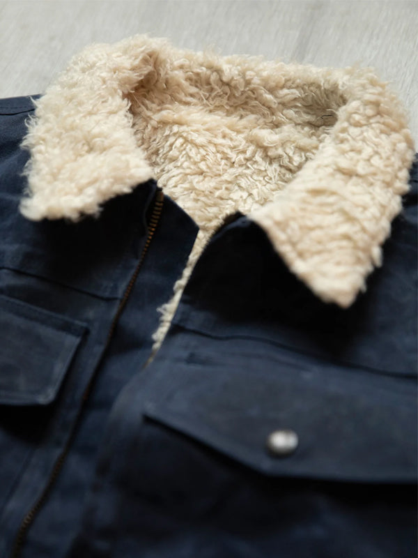 Rover Waxed Canvas Vest: Midnight (FINAL SALE)