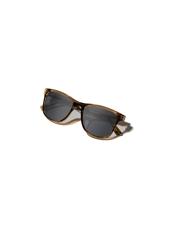Trail Sunglasses: Moss/Walnut Engraved/Basic Polarized Grey