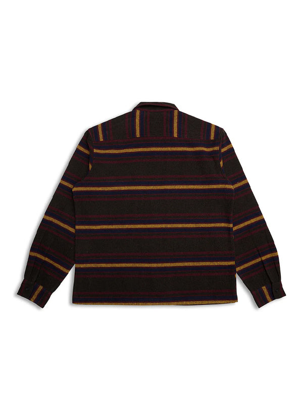 Moto Stripe Shirt: Multi Stripe – A dynamic blend of bold, colorful stripes for a striking, retro-inspired look.