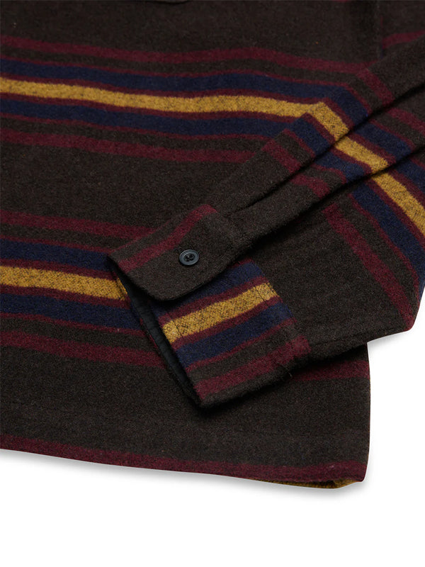 Moto Stripe Shirt: Multi Stripe – A dynamic blend of bold, colorful stripes for a striking, retro-inspired look.