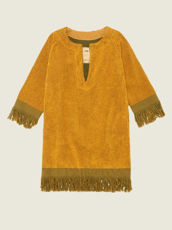 Odilia Terry Dress: Mustard (FINAL SALE)
