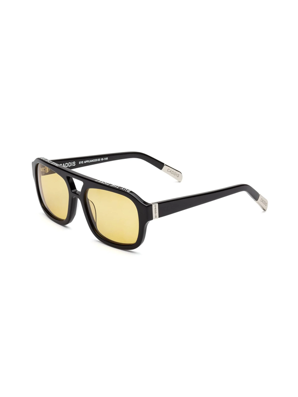 Neta x Liz Lambert Reading Glasses: Gloss Black/Amber Frq (1.00)