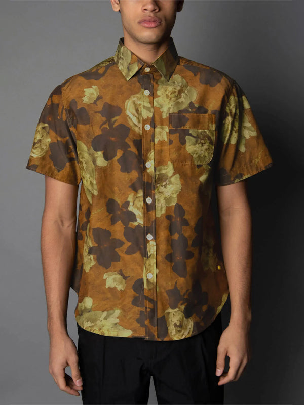 Oil on Canvas Gold Relaxed Fit Shirt (FINAL SALE)