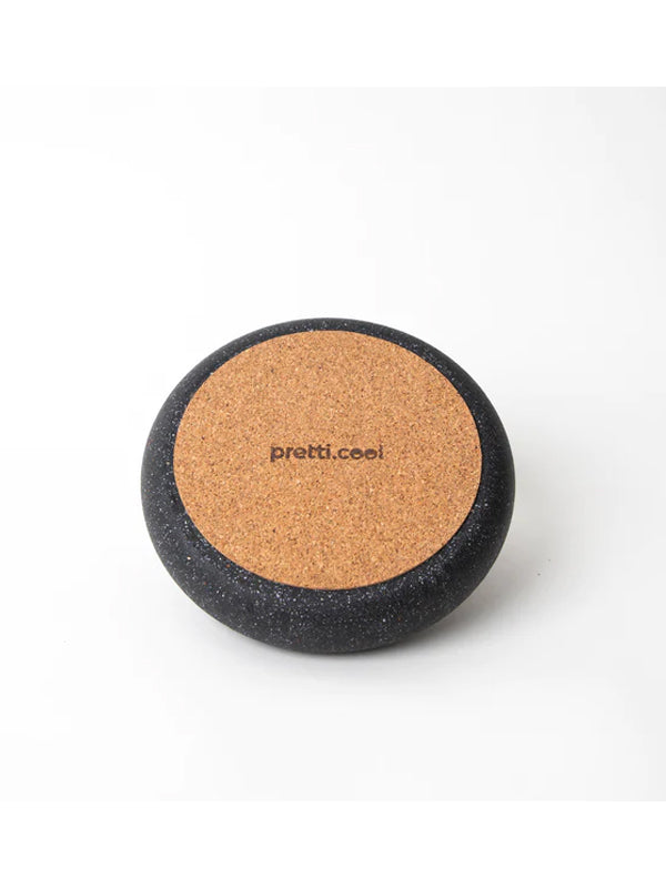 Wine Bottle Coasters: Black Terrazzo