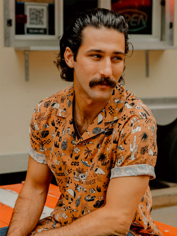 Raise Hell Eat Tacos Button Down Shirt