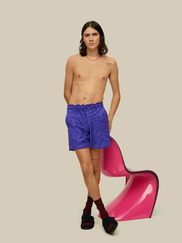 Rapture Terry Shorts: Purple