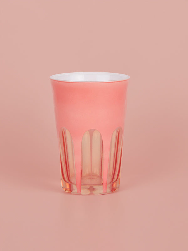 Rialto Glass Tumbler: Salmon (Single)