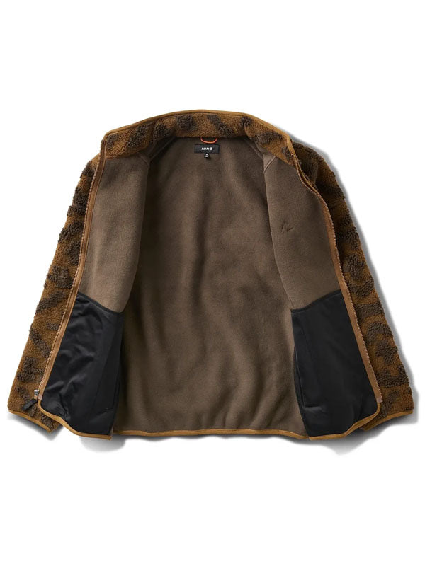 Campover Jacquard Sherpa Full-Zip Fleece Jacket: Otter