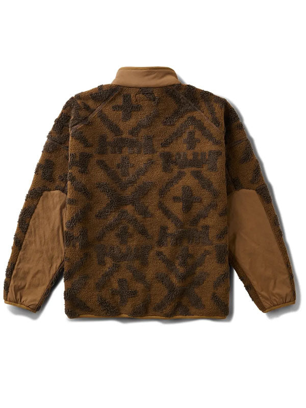 Campover Jacquard Sherpa Full-Zip Fleece Jacket: Otter