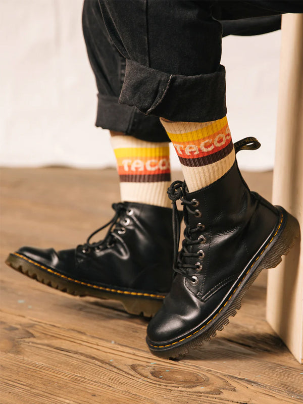 Taco Van Striped Crew Socks