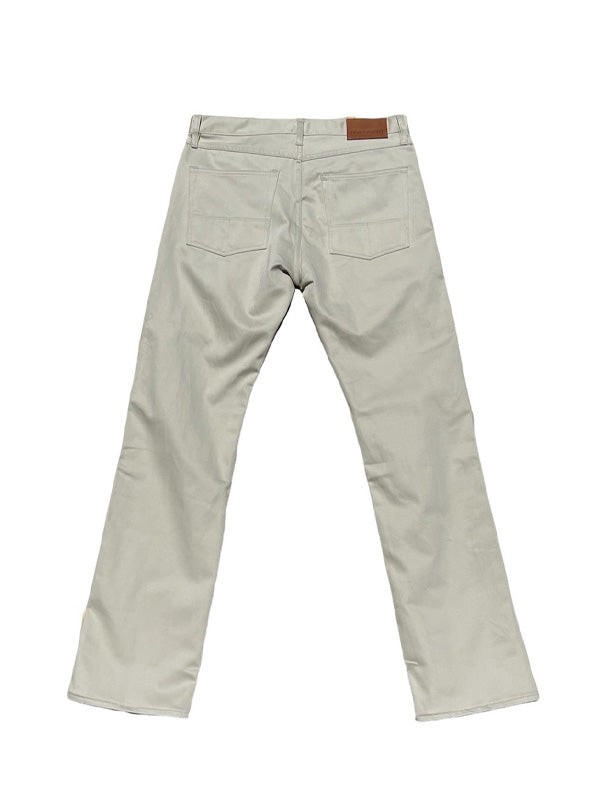 Ankara Cotton Satin Pant: Off White